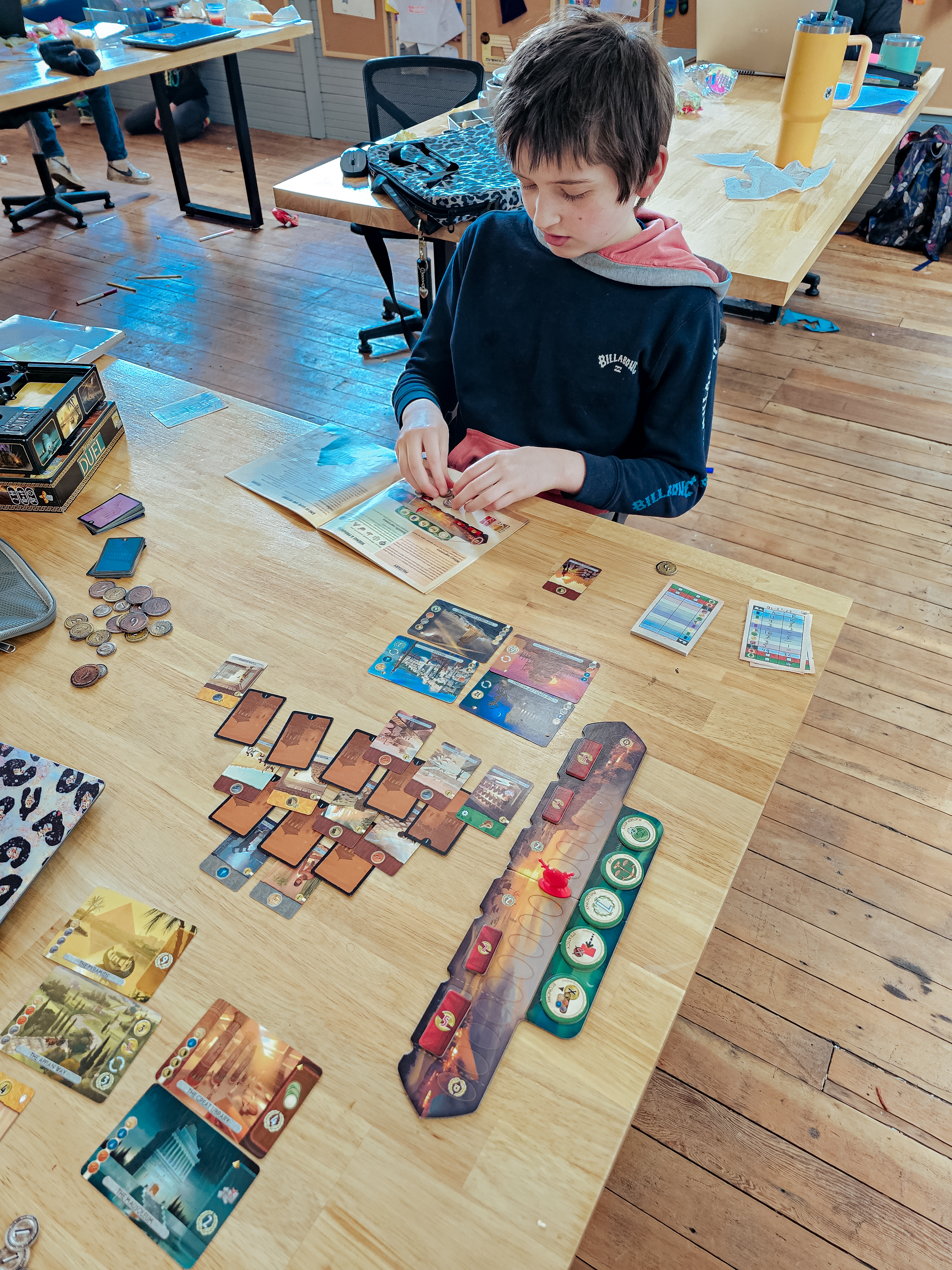 Learner Playing Strategy Game - Forge: An Acton Academy Private School in Newberg, Oregon